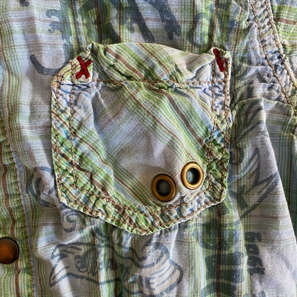 Boys Naartjie snap front shirt 18-24 months - Picture 3 of 5